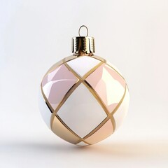 Wall Mural - bauble christmas geometric gold.