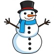 © Everyday Frame - Cheerful Snowman Illustration