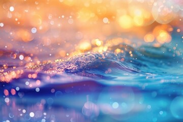 Wall Mural - ocean icon pattern bokeh effect background backgrounds outdoors glitter.