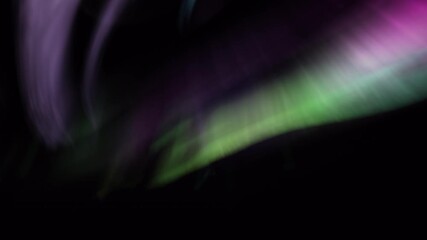 Wall Mural - Cosmic Curtain Aurora Animation Purple and Green