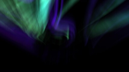 Wall Mural - Ethereal Aurora Glow Animation Purple and Green Loop