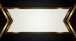 © Azwardi - Elegant Abstract Golden and Black Geometric Frame for Text and Design with Subtle Lighting Effects