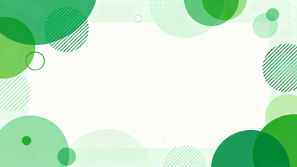Green Circle Pattern Background Design