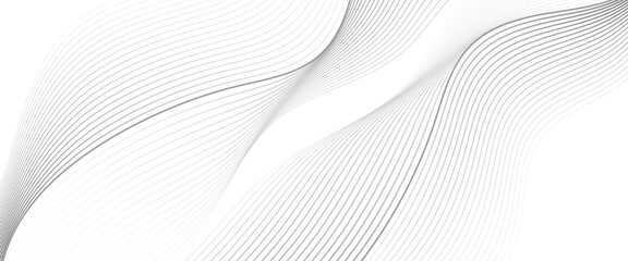 Wall Mural - vector abstract line wave curve lines composition