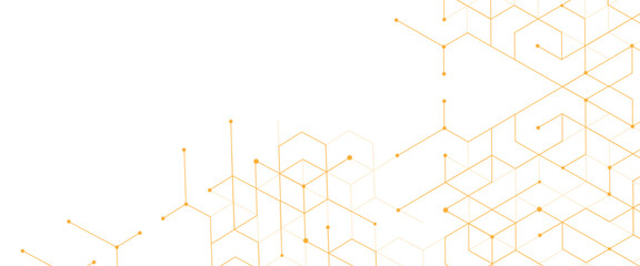 Wall Mural - vector abstract minimal futuristic tech geometric line technology concept background