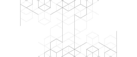 Wall Mural - vector abstract minimal futuristic tech geometric line technology concept background