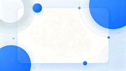 Cyan Geometric Shape Background Design
