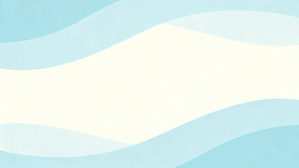 Cyan Gradient Wave Background Illustration