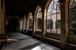 interior of a church with dramatic shadows