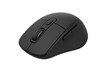 © Krtola  - Sleek black wireless mouse featuring prominent scroll wheel, isolated on transparent background for graphic design applications