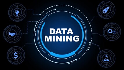 Data mining concept. Business, modern technology, internet and networking concept.
