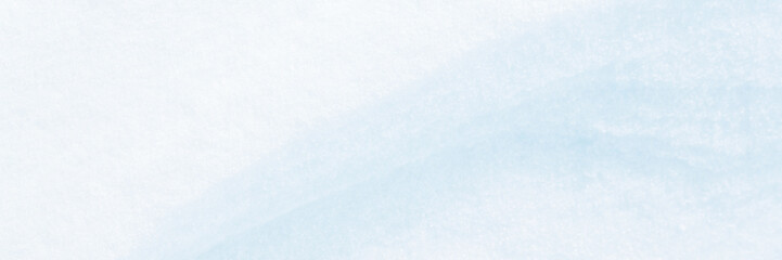 Wall Mural - Wide panoramic winter background with snowy ground. Natural snow texture. Wind sculpted patterns on snow surface. Closeup top view with copy space.