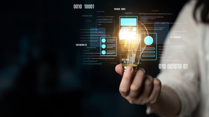UI UX mockup showing application layout, structure, and code interface. UI design defines user flow, UI design improves clarity, UI design enhances experience, and UX design supports logic. Latch
