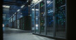 © Aleksei Gorodenkov/Stocksy - Wide view of data center.