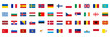 © Vector World - Set of European country flags icons in flat vector style. Includes national flags of Europe.