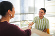© Dani Nahuel/Stocksy - Successful Interview Handshake in Office