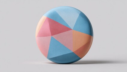 Round, colorful geometric object