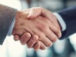 © chanchai - Agreement in the Details: A close-up shot captures the precise moment two hands meet, signifying a successful agreement or handshake deal in a business setting. This image represents unity.