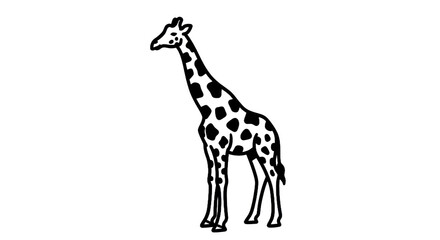  Giraffe silhouette design