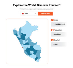  Peru Illustrated Map – Explore the World Series