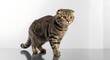 © madebycan - Sharp Focus Portrait of Scottish Fold Cat Close-Up in Studio