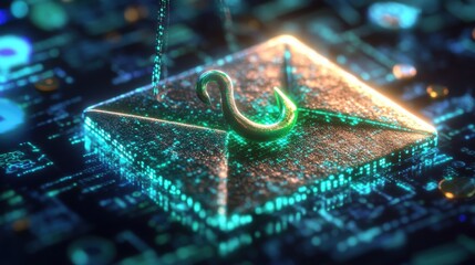 Mysterious email with hook in digital environment