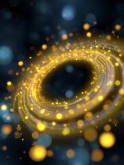 Wall Mural - Spiral of light and a black background