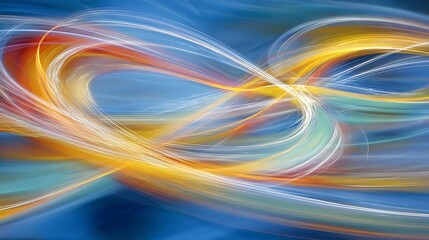 Wall Mural - Painting of a swirl background.