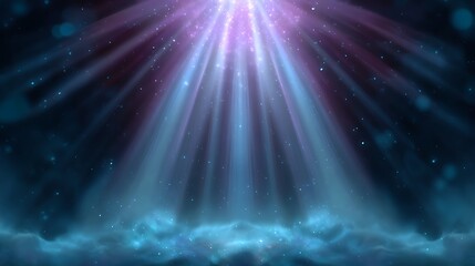 Wall Mural - Bright light shining in the sky