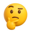 © Poomanan - Cute Thinking Emoji Illustration, Simple Digital Icon, Pondering and Expressive Face
