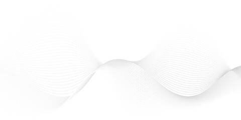 Wall Mural - vector wave digital white and gray blend futuristic technology flow tech transparent line stripe ene