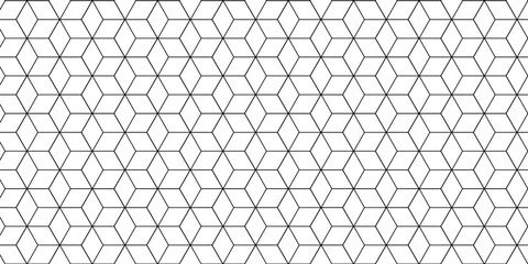 Wall Mural - vector grid line box and metal cube creative geometric fabric abstract tiles gradient web tech conne