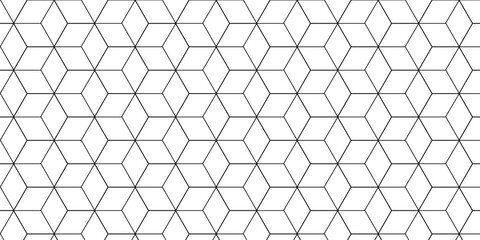 Wall Mural - vector abstract grid line box and metal cube creative geometric fabric tiles gradient web tech conne