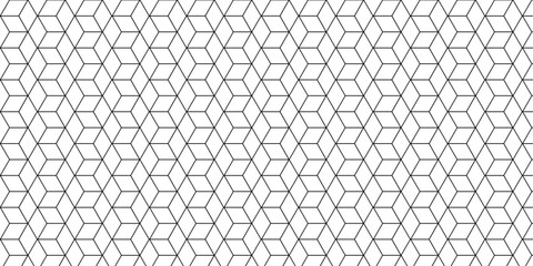 Wall Mural - vector abstract grid line box and metal cube creative geometric fabric tiles gradient web tech conne