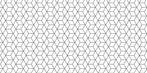 Wall Mural - vector grid line box and metal cube creative geometric fabric abstract tiles gradient web tech conne
