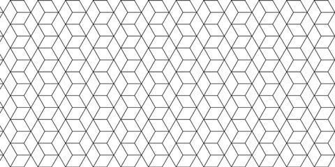 Wall Mural - vector grid line box and metal cube creative geometric fabric abstract tiles gradient web tech conne