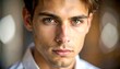 © Hambaa - Close-up portrait of a young man with a serious expression