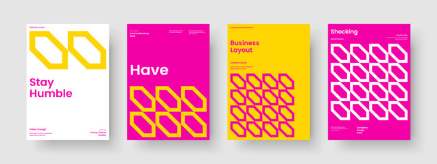 Canvas Print - geometric poster design. creative business presentation layout. modern banner template. book cover. 