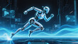 © Ricko Destu - AI Robot is running fast