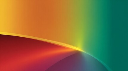 rainbow gradient minimal abstract design, smooth clean shapes with wide copyspace