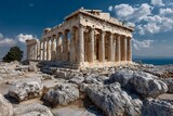 Beautiful parthenon temple greek architecture wonder high resolution picture