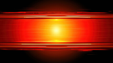 Wall Mural - Bright Red Abstract Background with Dynamic Horizontal Lines and Glowing Center, Ideal for Modern Designs and Artistic Concepts, High-Impact Visual Element