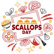 © tanvir - NATIONAL FRIED SCALLOPS DAY vector illustration