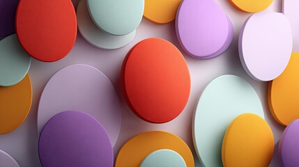 Abstract pattern of colorful circles