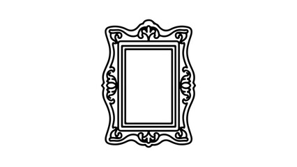 Ornate frame with transparent background