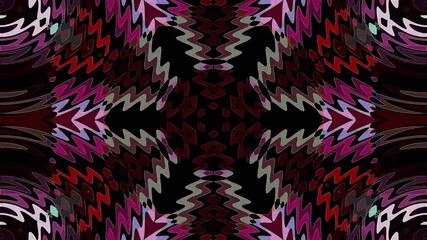 Wall Mural - Abstract Kaleidoscope pattern with full colors. Magic mandala. 4k	