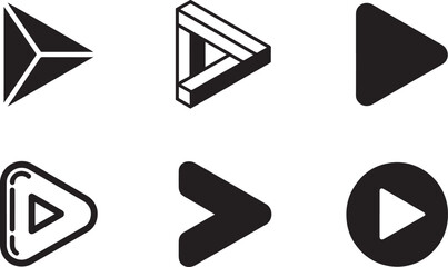 Geometric Triangle Arrow Directional Symbol Illustration for Navigation and Wayfinding Purposes