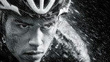 Racing in Heavy Rain with Water Dripping from Helmet