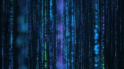 Abstract vertical data streams flow rapidly upwards, creating a complex and modern seamlessly looping video background modern, seamlessly looping video, website