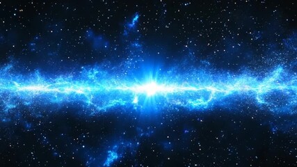 Wall Mural - A vibrant cosmic energy burst illuminates the vast expanse of space.